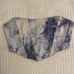 Tie die corset
